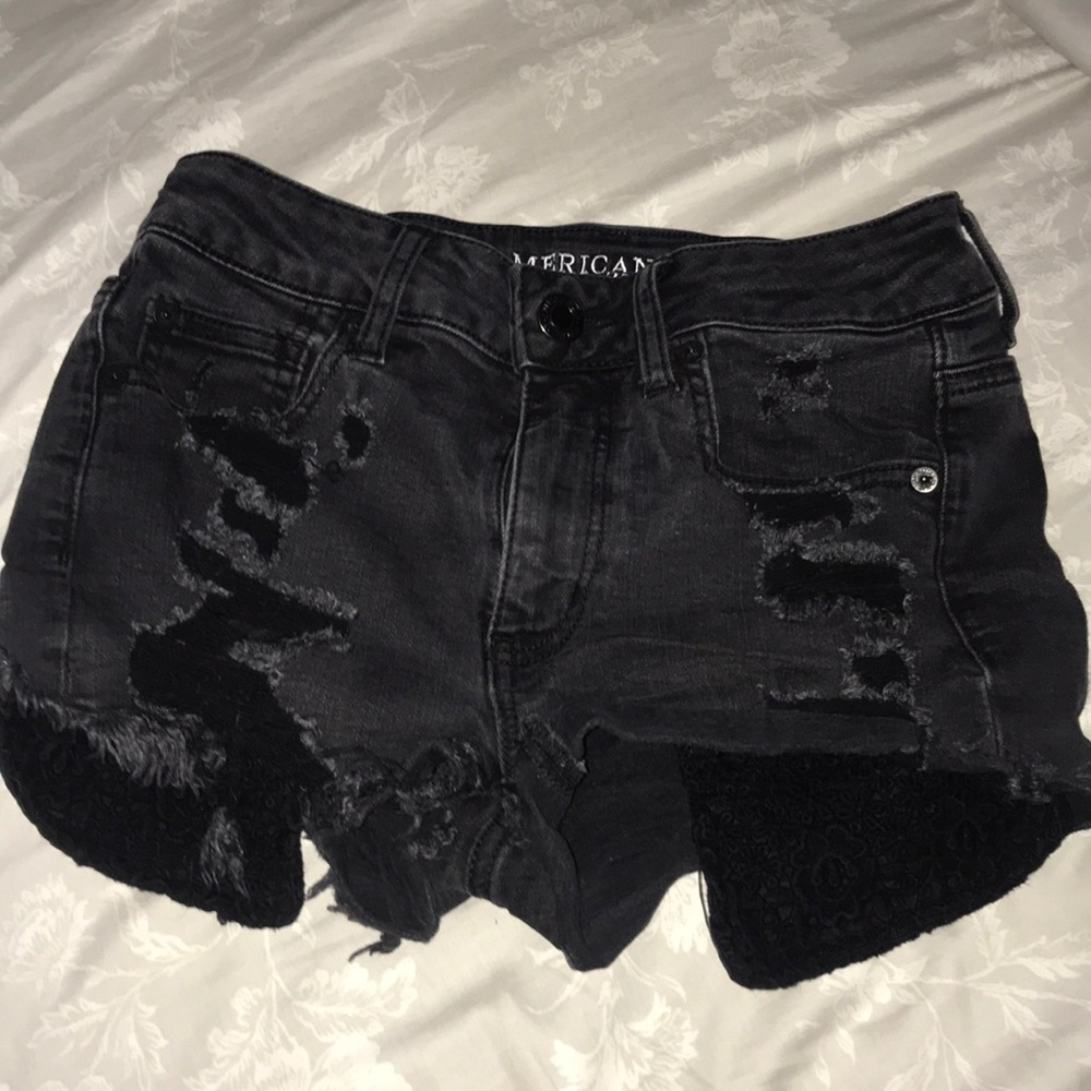 AEO black shorts